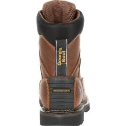 Georgia Boots: Men's GB00318 Brown EH 8" Waterproof Georgia Giant Revamp Work Boots -Workingperson Deals Shirts Store gb00318 4 large
