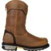 Georgia Boots: Men's GB00394 Brown Carbo Tec LTX Waterproof Composite Toe Pull On Work Boot