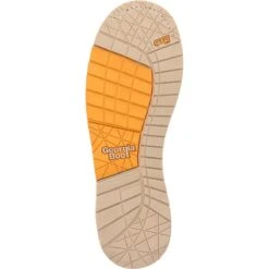 Georgia Boots: Men's GB00593 Brown Plain Toe AMP LT Wedge Waterproof Lace To Toe Work Boot -Workingperson Deals Shirts Store gb00593 outsole