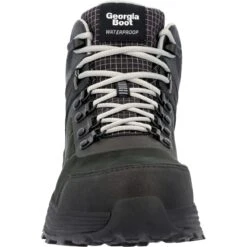 Georgia Boots: Men's GB00595 Black Composite Toe DuraBlend Sport EH Waterproof Hiker Work Boot -Workingperson Deals Shirts Store gb00595 front 1