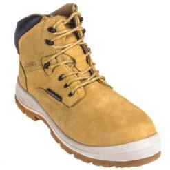 Genuine Grip Boots: Men's 6052 Composite Toe Waterproof Non-Metallic Wheat EH Work Boots -Workingperson Deals Shirts Store genuine grip 6052 p 01