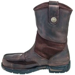 Georgia Boots: Men's Athens Brown G4403 Waterproof Non Slip Wellington Work Boots -Workingperson Deals Shirts Store georgia g4403 i 01