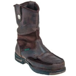 Georgia Boots: Men's Athens Brown G4403 Waterproof Non Slip Wellington Work Boots -Workingperson Deals Shirts Store georgia g4403 p 01