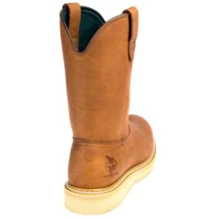 Georgia Boots: Men's G5353 Steel Toe Brown EH Wellington Chemical-Resistant Wedge Boots -Workingperson Deals Shirts Store georgia g5153 b 01