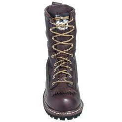 Georgia Boots: Men's Brown G7113 Waterproof Goodyear Welt Logger Boots -Workingperson Deals Shirts Store georgia g7113 f 01