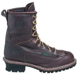 Georgia Boots: Men's Brown G7113 Waterproof Goodyear Welt Logger Boots -Workingperson Deals Shirts Store georgia g7113 o 01