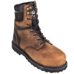 Georgia Boots: Waterproof Steel Toe EH G9334 Men's Dark Brown Brookville Work Boots -Workingperson Deals Shirts Store georgia g9334 p 01