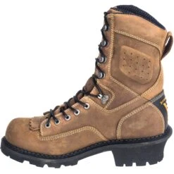 Georgia Boots: Men's Waterproof GB00096 Brown Slip-Resistant Comfort Core General Toe Logger Boots -Workingperson Deals Shirts Store georgia gb00096 i 01