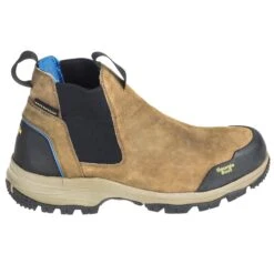 Georgia Boots: Waterproof Non-Metallic Men's GB00106 Brown Blue Collar Chelsea Romeo Boots -Workingperson Deals Shirts Store georgia gb00106 o 01