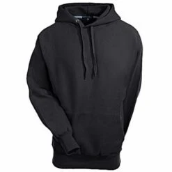Sport Tek Sweatshirts: Men's Black F281 BLK Heavyweight Pullover Hooded Sweatshirt -Workingperson Deals Shirts Store image 44845