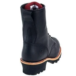 Chippewa Boots: Men's Steel Toe EH 73020 Black Logger Boots -Workingperson Deals Shirts Store image 45188