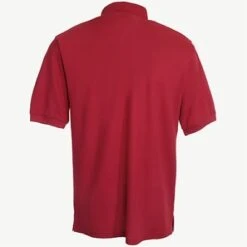 Port Authority Shirts: Men's K500P Red Silk Touch Pique Knit Polo Pocket Shirt -Workingperson Deals Shirts Store image 51399