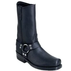 Double H Boots: Men's 4008 Black 10-Inch USA-Made Harness Work Boots -Workingperson Deals Shirts Store image 52547