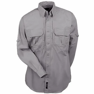 5.11 Tactical Shirts: Grey Long Sleeve Cotton Shirt 72157 029 4 5.11 Tactical Shirts: Grey Long Sleeve Cotton Shirt 72157 029 - Image 4