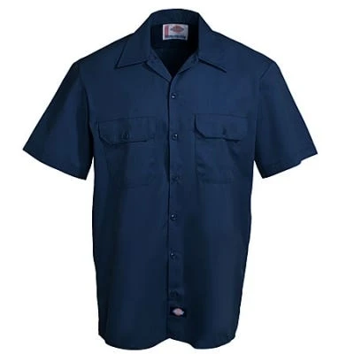Dickies Shirts: Men's 1574 DN Dark Navy Stain Release Short Sleeve Work Shirt 3 Dickies Shirts: Men's 1574 DN Dark Navy Stain Release Short Sleeve Work Shirt - Image 3