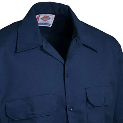 Dickies Shirts: Men's 1574 DN Dark Navy Stain Release Short Sleeve Work Shirt 2 Dickies Shirts: Men's 1574 DN Dark Navy Stain Release Short Sleeve Work Shirt - Image 2
