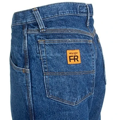 Wrangler Riggs Jeans: Men's Blue Denim FR3W050 Relaxed Fit Flame Resistant Jeans 2 Wrangler Riggs Jeans: Men's Blue Denim FR3W050 Relaxed Fit Flame Resistant Jeans - Image 2