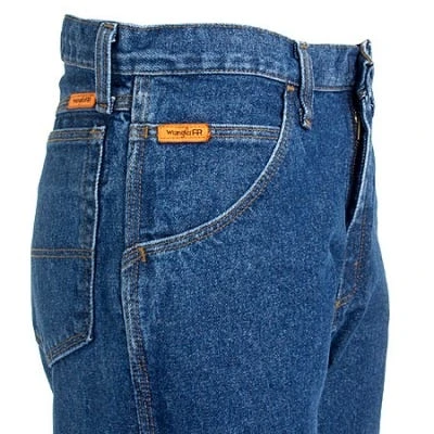 Wrangler Riggs Jeans: Men's Blue Denim FR3W050 Relaxed Fit Flame Resistant Jeans 1 Wrangler Riggs Jeans: Men's Blue Denim FR3W050 Relaxed Fit Flame Resistant Jeans