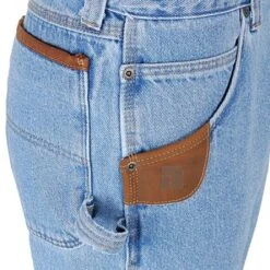 Wrangler Riggs Jeans: Men's Vintage Indigo 3W020 VI Durashield® Carpenter Jeans -Workingperson Deals Shirts Store image 61930