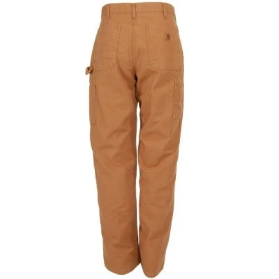 Carhartt Dungarees: Men's B111 BRN Brown Flannel-Lined Duck Dungarees 2 Carhartt Dungarees: Men's B111 BRN Brown Flannel-Lined Duck Dungarees - Image 2