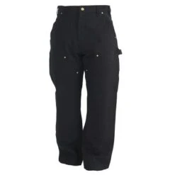 Carhartt Pants: Men's B01 BLK Black Cotton Duck Carpenter Pants -Workingperson Deals Shirts Store image 65190