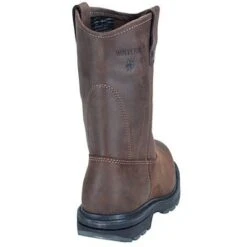 Wolverine Boots: Men's 4707 Brown Steel Toe EH SR Wellington Boots -Workingperson Deals Shirts Store image 65338