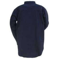 Wrangler Riggs Shirts: Men's Navy 3W501 NV Long Sleeve Cotton Twill Work Shirt