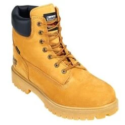 Timberland PRO Boots: Men's Waterproof 65016 Wheat Nubuck 6" Steel Toe Boots -Workingperson Deals Shirts Store image 68539