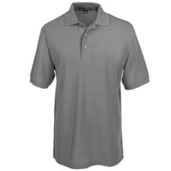 Port Authority Shirts: Men's Silk Touch Knit Sport Shirt K500 GRY -Workingperson Deals Shirts Store image 69469