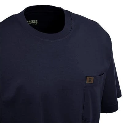 Wrangler Riggs Shirts: Men's Navy 3W700 NV Short Sleeve Pocket Tee Shirt 3 Wrangler Riggs Shirts: Men's Navy 3W700 NV Short Sleeve Pocket Tee Shirt - Image 3