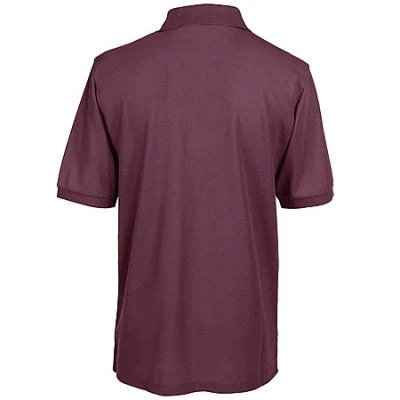 Port Authority: Silk Touch Men's Burgundy Knit Shirt K500 BRG 3 Port Authority: Silk Touch Men's Burgundy Knit Shirt K500 BRG - Image 3