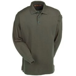 5.11 Tactical Shirts: Long Sleeve Green Polo Shirt 42056 860 -Workingperson Deals Shirts Store image 76076