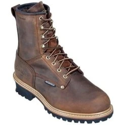 Carolina Boots: Men's Waterproof Insulated CA7821 Met Guard Logger Boots -Workingperson Deals Shirts Store image 77277
