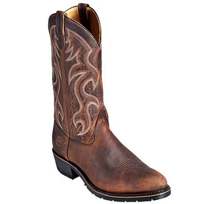 Double H Boots: Men's 2282 Brown Safety Toe USA-Made Cowboy Work Boots 7 Double H Boots: Men's 2282 Brown Safety Toe USA-Made Cowboy Work Boots - Image 7