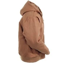 CornerStone Jackets: Brown Hooded Cotton Duck Work Jacket J763H DBR 8 CornerStone Jackets: Brown Hooded Cotton Duck Work Jacket J763H DBR -Workingperson Deals Shirts Store image 81060