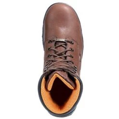Timberland PRO Boots: Men's TiTAN 47019 Brown Waterproof Alloy Toe EH Boots -Workingperson Deals Shirts Store image 82694