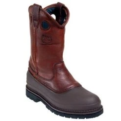 Georgia Boots: Men's Brown G5655 Muddog EH Steel Toe Wellington Boots -Workingperson Deals Shirts Store image 83866