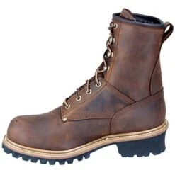 Carolina Boots: Men's Steel Toe Waterproof CA9821 EH Logger Boots 9 Carolina Boots: Men's Steel Toe Waterproof CA9821 EH Logger Boots -Workingperson Deals Shirts Store image 86755
