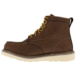 Iron Age Boot: Men's IA5061 Tan Reinforcer Steel Toe EH Wedge Boot