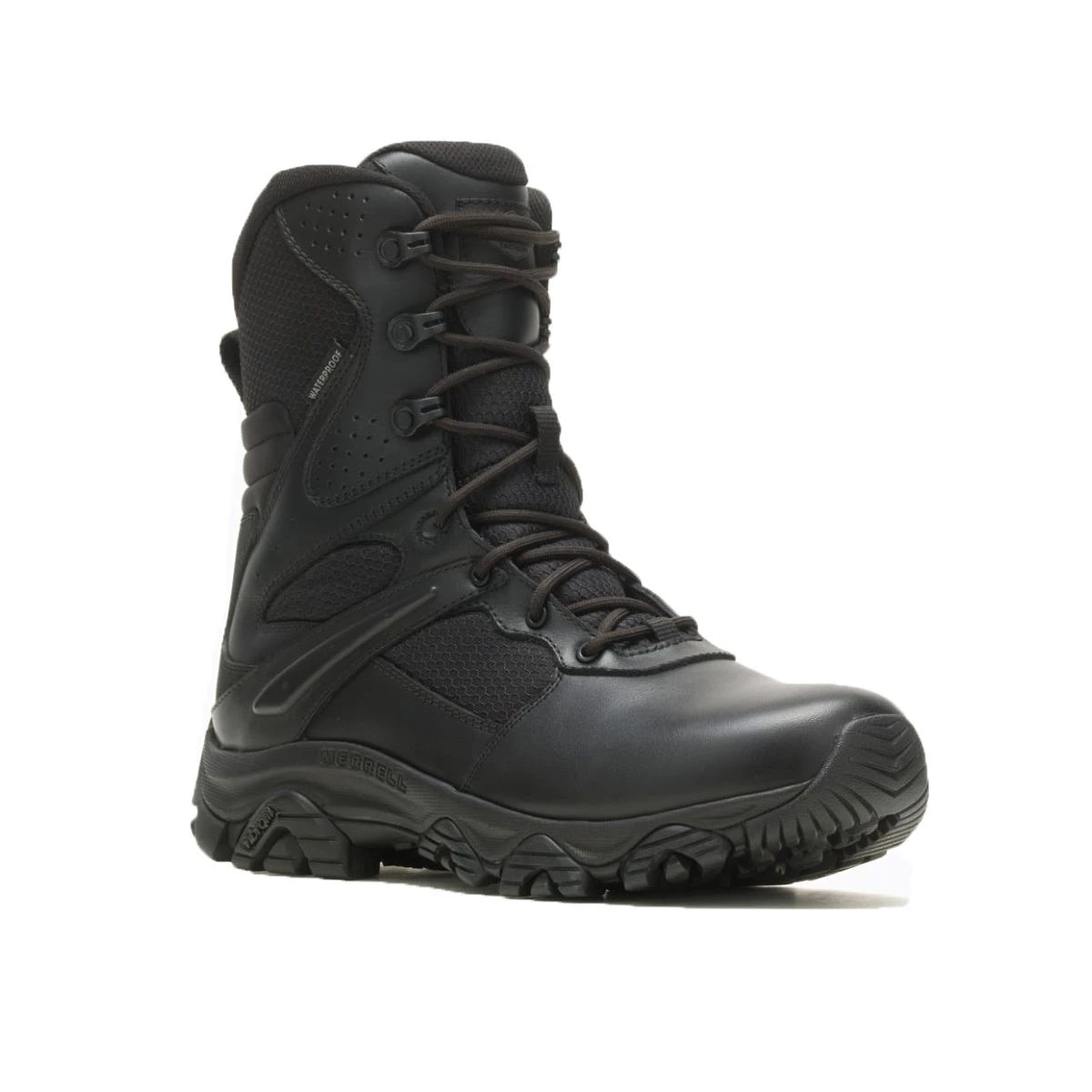 Merrell Boots: Men's J003913 Black Soft Toe Moab 3 8" Tactical Response Zip Waterproof Boot 1 Merrell Boots: Men's J003913 Black Soft Toe Moab 3 8" Tactical Response Zip Waterproof Boot