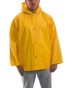Tingley Jackets: Men's J32107 Yellow American Hooded PVC Jacket