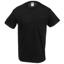 Jerzees Shirts: Men's 29MP BLK Black Dri-Power Heavyweight Pocket T-Shirt -Workingperson Deals Shirts Store jerzees 29mp nvy f 01
