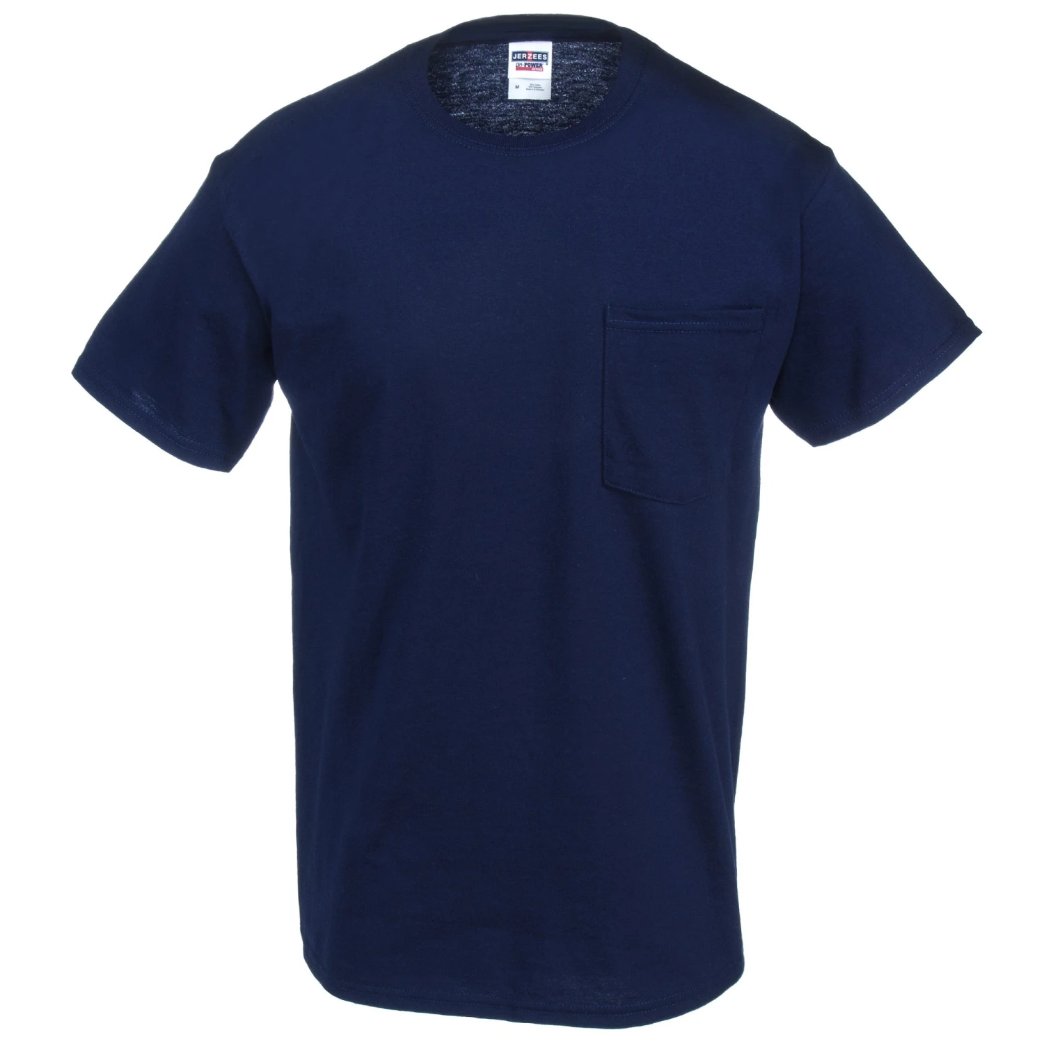 Jerzees Shirts: Men's 29MP NVY Navy Blue Dri-Power Pocket T-Shirt 3 Jerzees Shirts: Men's 29MP NVY Navy Blue Dri-Power Pocket T-Shirt - Image 3