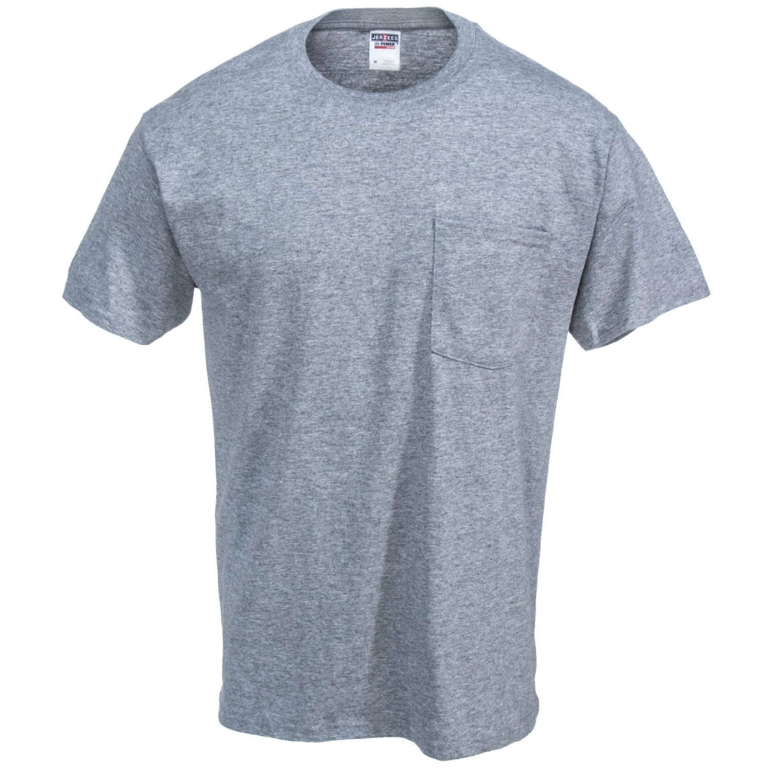 Jerzees Shirts: Men's 29MP OXF Heavyweight Dri-Power Oxford Grey Pocket T-Shirt 3 Jerzees Shirts: Men's 29MP OXF Heavyweight Dri-Power Oxford Grey Pocket T-Shirt - Image 3
