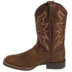 Justin Boots: Men's 7222 Dark Brown 11-Inch Chet Cowboy Boots -Workingperson Deals Shirts Store justin 7222 i 01