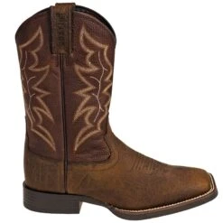 Justin Boots: Men's 7222 Dark Brown 11-Inch Chet Cowboy Boots -Workingperson Deals Shirts Store justin 7222 o 01