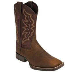 Justin Boots: Men's 7222 Dark Brown 11-Inch Chet Cowboy Boots -Workingperson Deals Shirts Store justin 7222 p 01