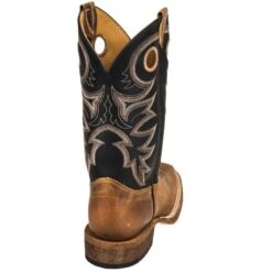 Justin Boots: BR740 Men's Brown Leather Caddo Cowboy Boots -Workingperson Deals Shirts Store justin br740 b 01