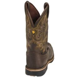 Justin Boots: Brown GR9050 Men's Waterproof George Strait Fireman Cowboy Boots -Workingperson Deals Shirts Store justin gs9050 b 01