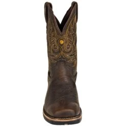 Justin Boots: Brown GR9050 Men's Waterproof George Strait Fireman Cowboy Boots -Workingperson Deals Shirts Store justin gs9050 f 01
